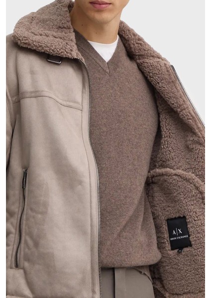 Süet Logolu Regular Fit Mono Yaka Mont Erkek Mont 6DZB03 ZE1FZ 17AC