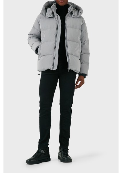 Regular Fit Çıkarılabilir Kapüşonlu Yün Dolgulu Şişme Mont Erkek Mont 6D1B83 1nvdz 06K3