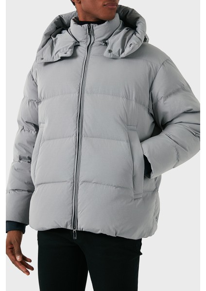 Regular Fit Çıkarılabilir Kapüşonlu Yün Dolgulu Şişme Mont Erkek Mont 6D1B83 1nvdz 06K3