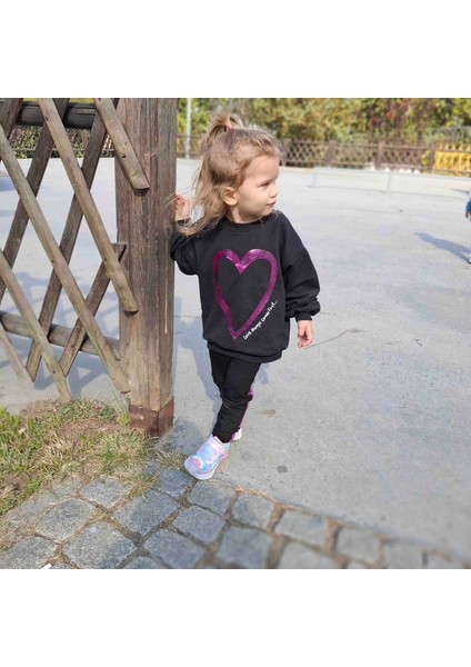 Kalpli Taytlı Kız Çocuk Takım