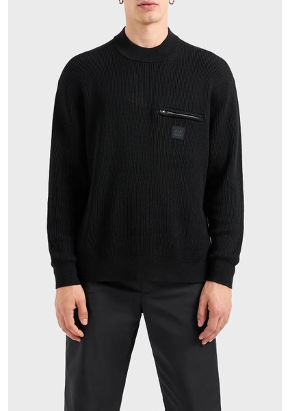 Pamuklu ve Yünlü Regular Fit Bisiklet Yaka Kazak Erkek Kazak XM000029 AF10348 UC001
