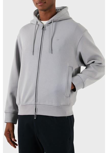 Pamuklu Logolu Regular Fit Kapüşonlu Sweat Erkek Sweat 6D1M90 1jotz 06K3