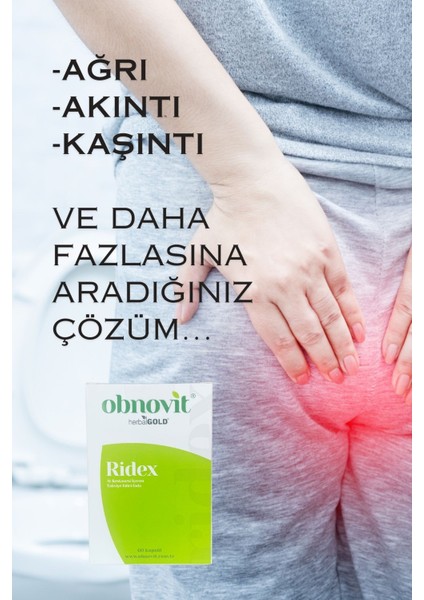 Ridex Kapsül Takviye Edici Gıda 60 Kapsül