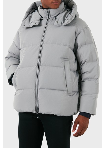 Regular Fit Çıkarılabilir Kapüşonlu Yün Dolgulu Şişme Mont Erkek Mont 6D1B83 1nvdz 06K3