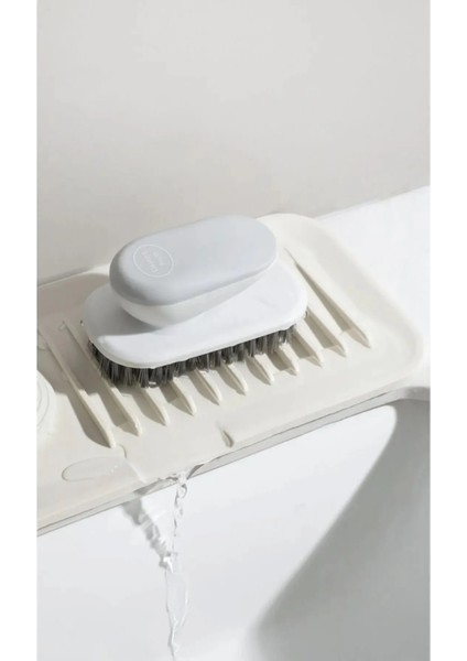 Elastik Musluk Matı Su Tutucu Düzenleyici Kaydırmaz Taban Organizer Mutfak Banyo Lavabo