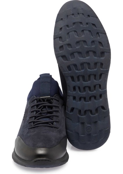 Lacivert Hakiki Deri Erkek Casual Ayakkabı - E24S1AY57079-H6X fırsatları
