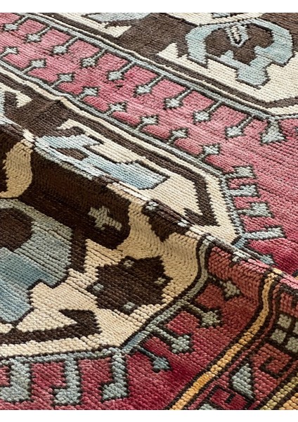 143X237 cm El Dokuma Anadolu Kilimi Harika Kondisyonlu Dekoratif Antik Kilim