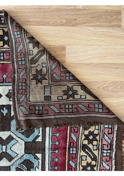 143X237 cm El Dokuma Anadolu Kilimi Harika Kondisyonlu Dekoratif Antik Kilim