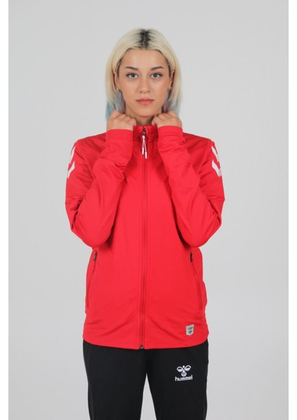 (7 Farklı Renk) Oregon Zip Jacket Kamp Eşofman Üstü Kırmızı - Xl