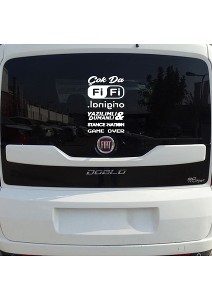 Arka Cam Sticker Seti Model 3 - Oto Sticker - Araç Sticker - Araba Sticker