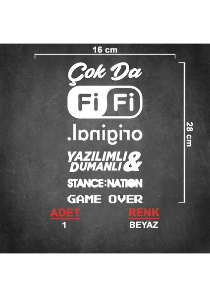 Arka Cam Sticker Seti Model 3 - Oto Sticker - Araç Sticker - Araba Sticker fiyatları