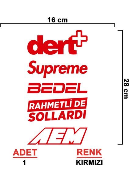 Arka Cam Sticker Seti Model 4 - Oto Sticker - Araç Sticker - Araba Sticker fiyatları