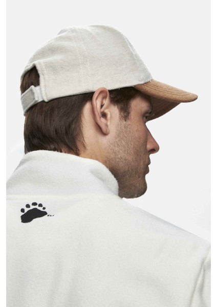 GREMIO Bej Polar Dik Yaka Nakışlı Standard Fit Erkek Sweatshirt fiyatları