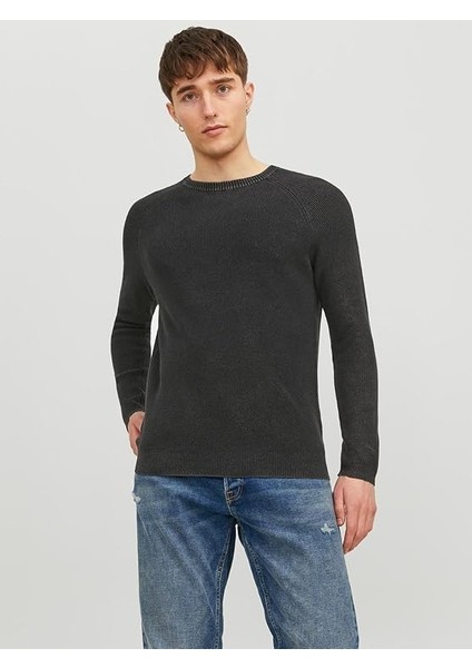 Jack & Jones Erkek Jjematt Örgü Yuvarlak Yaka Noos Örgü Kazak 12236815