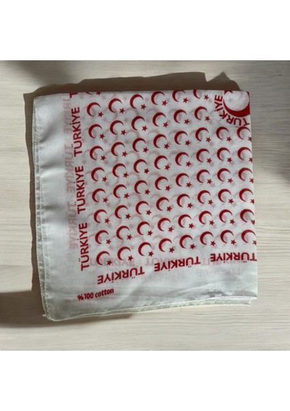 Unisex Beyaz Renk Içerisinde Ay Yıldızlı Kenarları Türkiye Yazılı %100 Koton 29 Ekim Bandana fiyatları