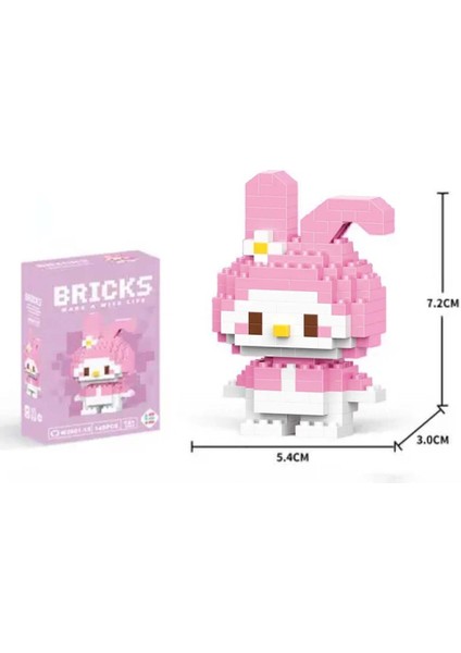 Sanrio My Melody Bricks 3D Yapboz LEGO Puzzle Yapı Oyuncakları