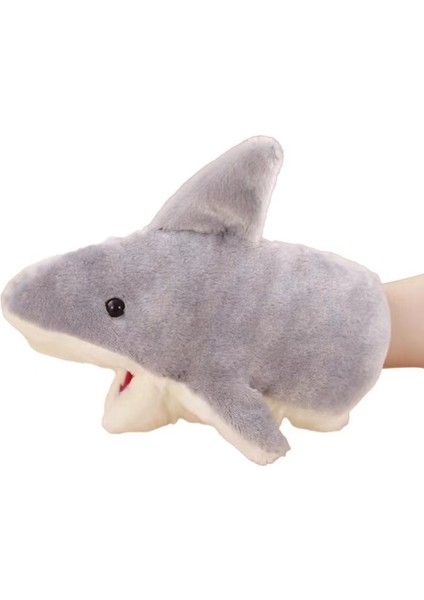 Ağzı Açık Köpekbalığı El Kuklası Peluş Oyuncak 20CM (Yurt Dışından)