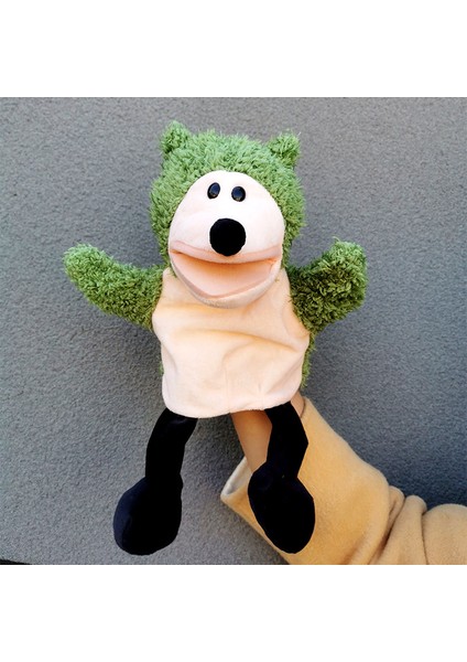 Yeşil Kirpi Hayvan Rol-Play El Kuklası Peluş Oyuncak Çocuklar Için 28CM (Yurt Dışından)