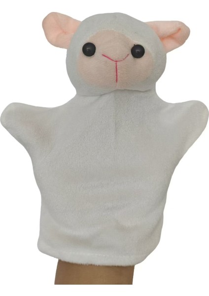 Kuzu Çocuk Interaktif El Kuklası Peluş Oyuncak 22CM (Yurt Dışından)
