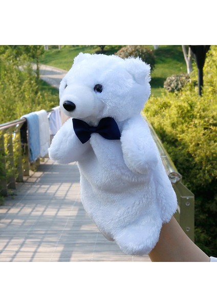 Kutup Ayısı El Kuklası Peluş Oyuncak 25CM (Yurt Dışından)