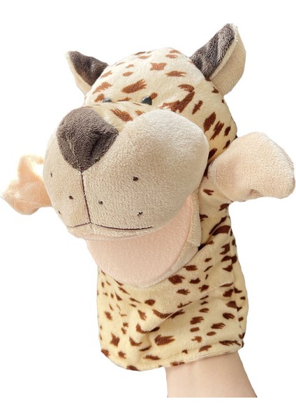 Ağız Açık Leopar Çocuk Kukla Peluş Oyuncak Hediyesi 25CM (Yurt Dışından)