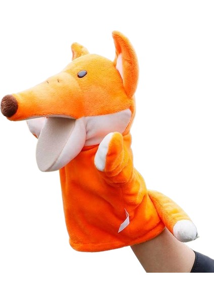 Ağız Open Fox Children's Puppet Peluş Oyuncak Hediyesi 25CM (Yurt Dışından)