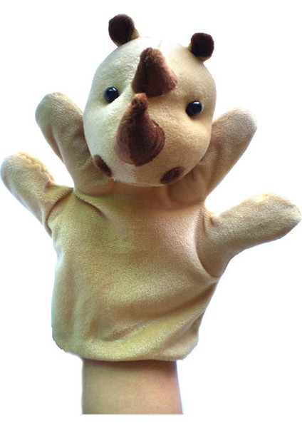 Gergedan Interaktif El Kuklası Oyuncak Çocuk Peluş Oyuncaklar 22CM (Yurt Dışından)
