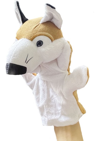 Tilki Beş Parmaklı Eldiven Kuklası Peluş Oyuncak Çocuk Hediyesi 20CM (Yurt Dışından)