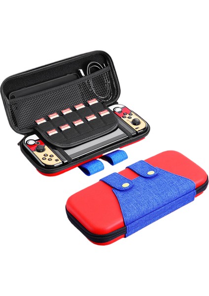 Nintendo Switch Kırmızı Konsoluyla Uyumlu Sert Kabuklu Saklama Çantası (Yurt Dışından)
