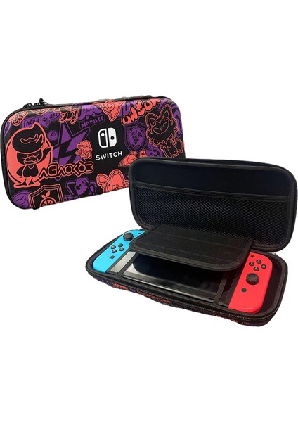 Nintendo Switch OLED Sert Kabuklu Saklama Çantasıyla Uyumlu (Yurt Dışından)