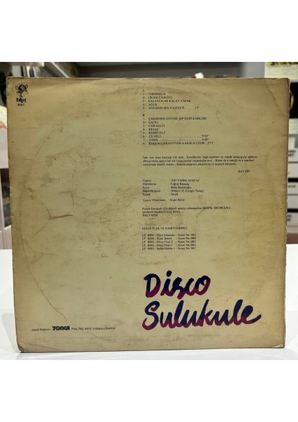 İstanbul Çalgıcıları İstanbul Şarkıcıları Disco Sulukule 1979 Baskı Lp - Plak fiyatları