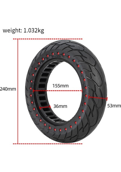 Kugoo M4 Elektrikli Scooter Lastiği 10X2.125 Çift Petek Lastik Kaymaz Aşınmaya Dayanıklı Katı Lastik (Yurt Dışından) indirimleri