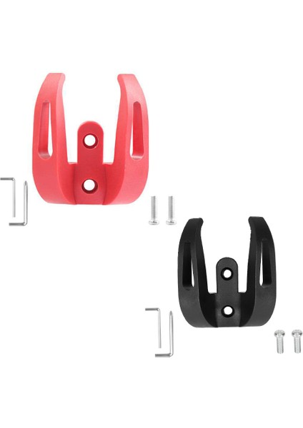 Evrensel Ön Kanca Askı Elektrikli Scooter Xiaomi 1 S/pro2 Kask Çift Pençe Çanta Kavrama Scooter Kolu Kanca Kırmızı (Yurt Dışından) modelleri