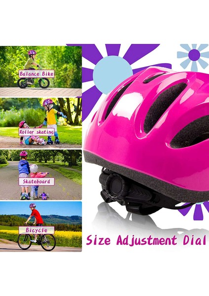 Çocuklar Için Bisiklet Kaskı Kız Erkek Ayarlanabilir Bisiklet Kaskı Kaykay Bisiklet Yol Sokak Silindirli Scooter Kaskları 1 (Yurt Dışından) fiyatları