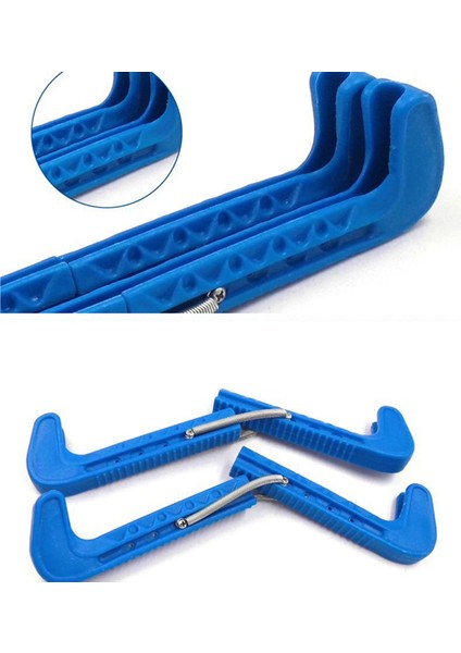 1 Çift Ayarlanabilir Buz Hokeyi Artistik Patinaj Bıçak Kapakları Taşınabilir Koruyucu Kapak Buz Pateni Bıçak Muhafızları Kolay Kullanım, Mavi (Yurt Dışından) modelleri