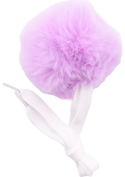 2 Adet Paten Pom Poms Jingle Bells ile Kızlar Paten Pom Poms Bulanık Pom Pom Dörtlü Paten Için, Mor (Yurt Dışından)