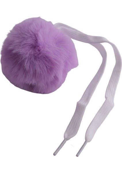 2 Adet Paten Pom Poms Jingle Bells ile Kızlar Paten Pom Poms Bulanık Pom Pom Dörtlü Paten Için, Mor (Yurt Dışından)