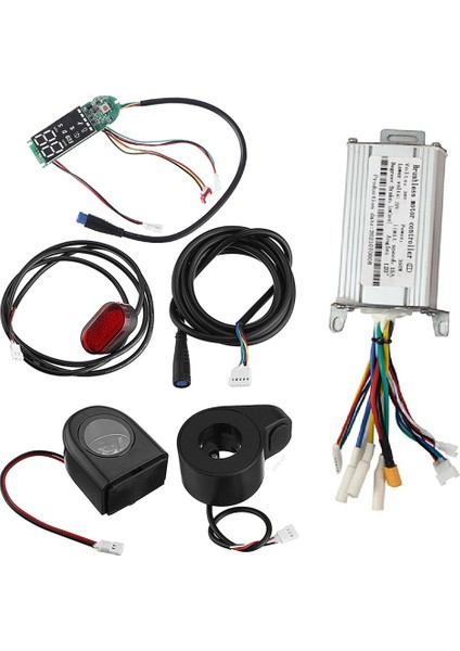 36V 350W 15A Motor Kontrol Cihazı + Kontrol Paneli + Ön/arka Işık Hız Kontrol Cihazı Xiaomi Scooter Için Elektrikli Bisiklet E-Bisiklet (Yurt Dışından)