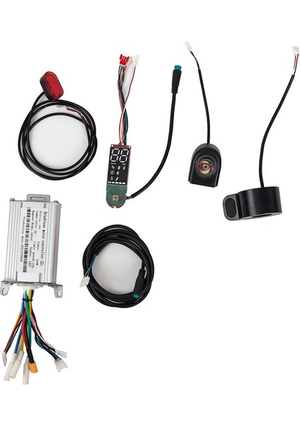 36V 350W 15A Motor Kontrol Cihazı + Kontrol Paneli + Ön/arka Işık Hız Kontrol Cihazı Xiaomi Scooter Için Elektrikli Bisiklet E-Bisiklet (Yurt Dışından)