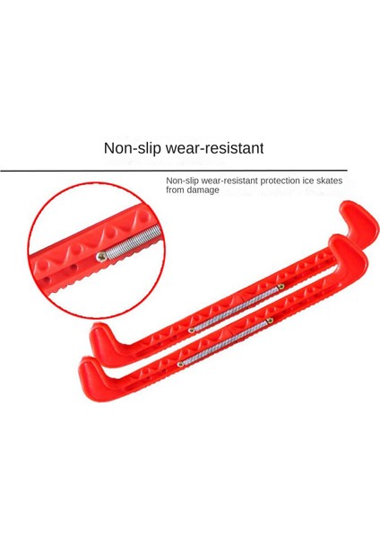 1 Çift Ayarlanabilir Buz Hokeyi Artistik Patinaj Bıçak Kapakları Taşınabilir Koruyucu Kapak Buz Pateni Bıçak Muhafızları Kolay Kullanım, Mavi (Yurt Dışından) indirimleri