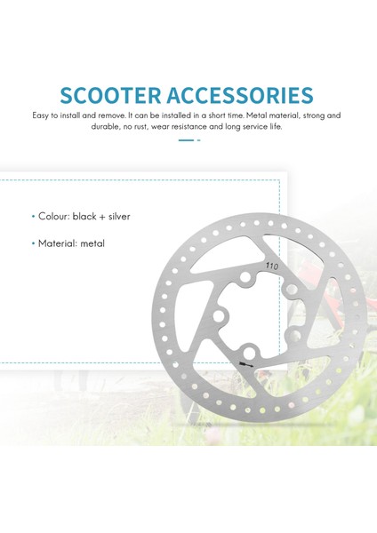 Elektrikli Scooter Lastiği Disk Fren 110MM Disk Xiaomi M365 Yedek Parçalar Dıy Aksesuarları (Yurt Dışından) modelleri