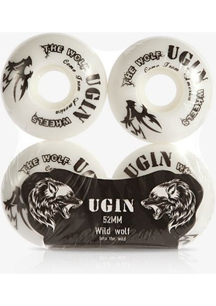 Ugın Classic The Wolf Serisi Pro 4 Adet Kaykay Tekerlekleri 52MM Sert Zeminler Asfalt Yol Için Dayanıklı Pu (Yurt Dışından)