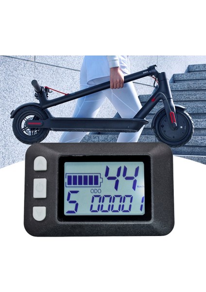 P9 LCD Ekran Gösterge Paneli Metre LCD Ekran 24V 36V 48V 60V Elektrikli Bisiklet Ölçer Elektrikli Scooter Için LCD Ekran (Sm Fiş) (Yurt Dışından)