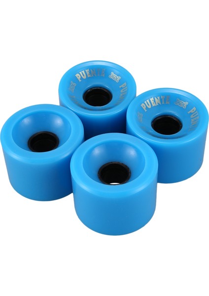 Puente 4 Paket Kaykay Tekerlekleri Pu Giyilebilir Esnek Dayanıklı 70X51MM Kaykay Yeniden Inşası Veya Tamir Takımı Mavi (Yurt Dışından)