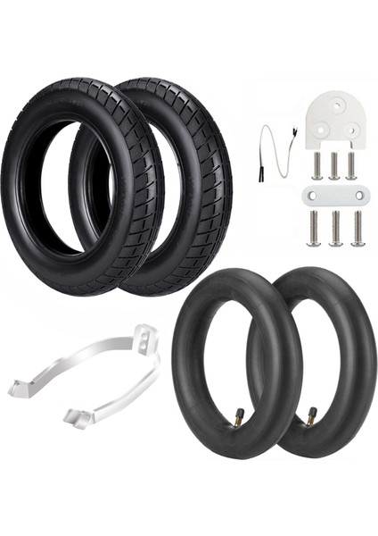 M365 Pro Elektrikli Scooter Için 10 Inç Lastik Tekerlek 10 Inç Modifiye Lastik Takviyeli Kararlı Dayanıklı Dış Lastik, Beyaz (Yurt Dışından)