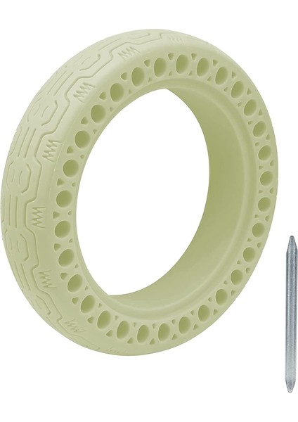 Elektrikli Scooter Lastikleri Petek Yedek Lastikler Xiaomi M365/GOTRAX Gxl V2, 8.5 Inç Katı Lastik, Beyaz (Yurt Dışından)