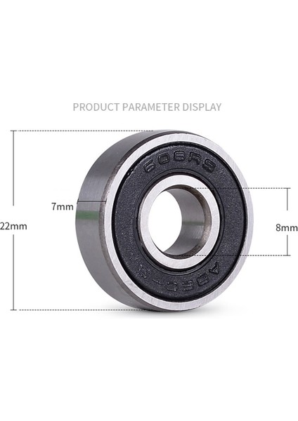 Kaykay Paten Longboard Rulmanları 608ZZ Rulmanlar Drift Board'lar Canlılık Kurulu Evrensel Kit 608 Abec (8'li Paket) (Yurt Dışından) fırsatları