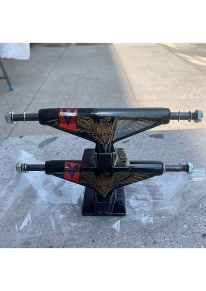 139MM Girişim Kaykay Kamyonları Alüminyum Alaşımlı Kamyon Içi Boş Kingpin Çift Içi Boş Paten Kamyonları, Beyaz (Yurt Dışından) fiyatları