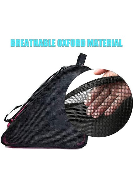 Paten Çantası Buz Inline ve Üç Katmanlı Kapasiteli Cepli Paten Çantaları Nefes Alabilen Paten Saklama Çantası (Yurt Dışından) indirimleri