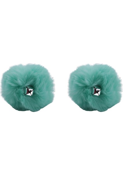 2 Adet Paten Pom Poms Jingle Bells ile Kızlar Paten Pom Poms Bulanık Pom Pom Dörtlü Paten, Nane Yeşili (Yurt Dışından)